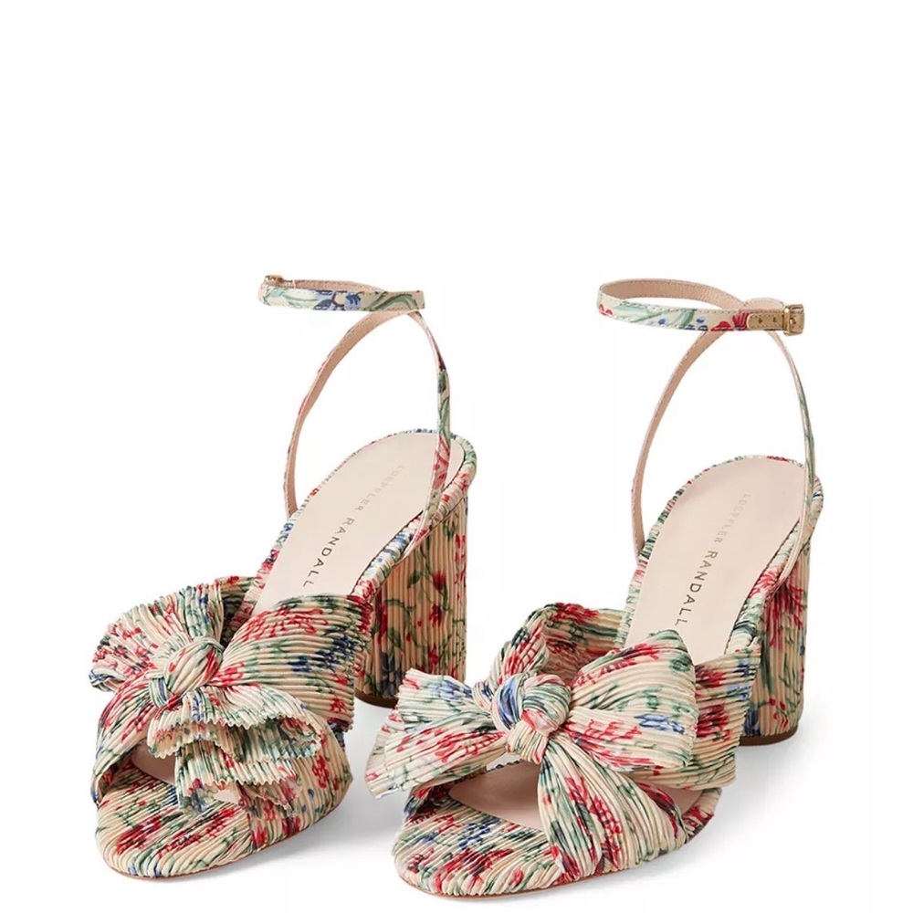 Loeffler Randall Women's Camellia Bow High Heel Sandals 9.5